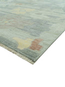 Tulu Distressed Modern Ikat Design Hand Knotted Custom Made wool rug