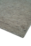 Tulu Modern Solid Beige Hand Knotted Wool Area Rug
