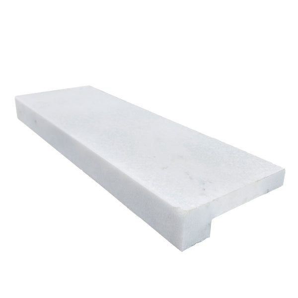 Turkish Carrara White Sand-Blasted Pool Coping