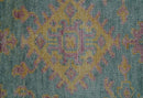 Turkish Design Pink Hand Knotted 4x6 Wool Area Rug