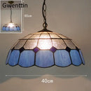 GobekUsa Diamond Square Stained Glass Pendant Light for Home Decor and Lighting