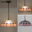 GobekUsa Diamond Square Stained Glass Pendant Light for Home Decor and Lighting