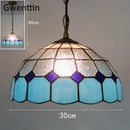 GobekUsa Diamond Square Stained Glass Pendant Light for Home Decor and Lighting