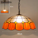 GobekUsa Diamond Square Stained Glass Pendant Light for Home Decor and Lighting