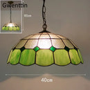 GobekUsa Diamond Square Stained Glass Pendant Light for Home Decor and Lighting