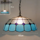 GobekUsa Diamond Square Stained Glass Pendant Light for Home Decor and Lighting