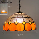 GobekUsa Diamond Square Stained Glass Pendant Light for Home Decor and Lighting