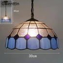 GobekUsa Diamond Square Stained Glass Pendant Light for Home Decor and Lighting