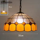 GobekUsa Diamond Square Stained Glass Pendant Light for Home Decor and Lighting