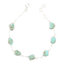 Turquoise and Sterling Silver Line Bracelet