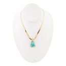 Turquoise Baron Snake Chain Pendant Necklace