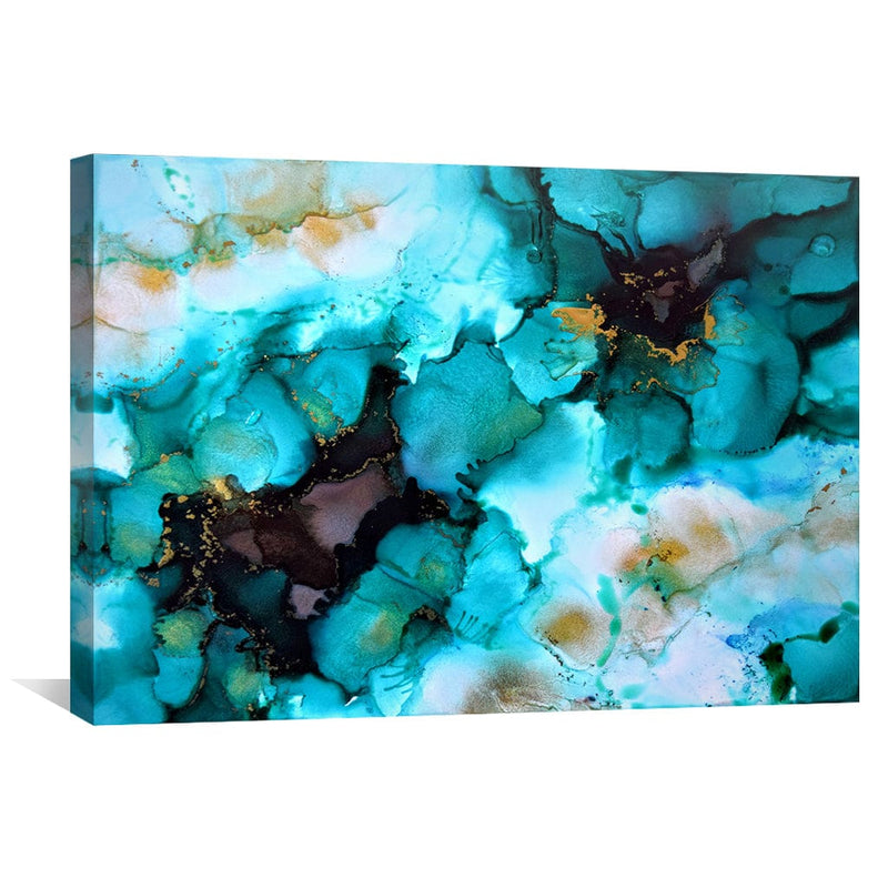 Turquoise Borealis Canvas