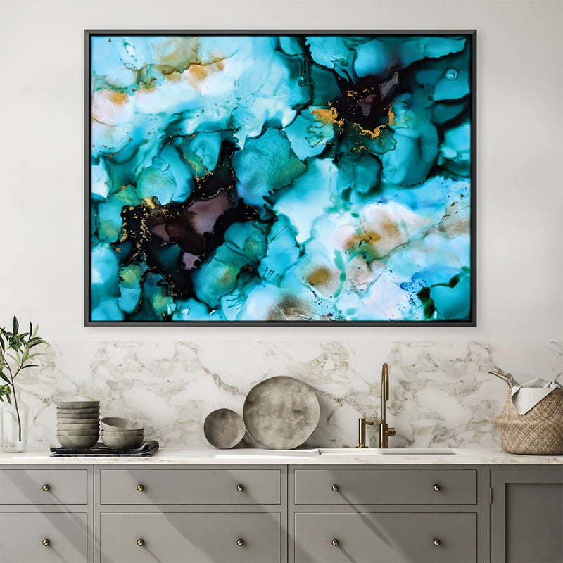 Turquoise Borealis Canvas