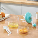 Turquoise & clear hand mixer whisk beater kitchen food processor by Decorbites
