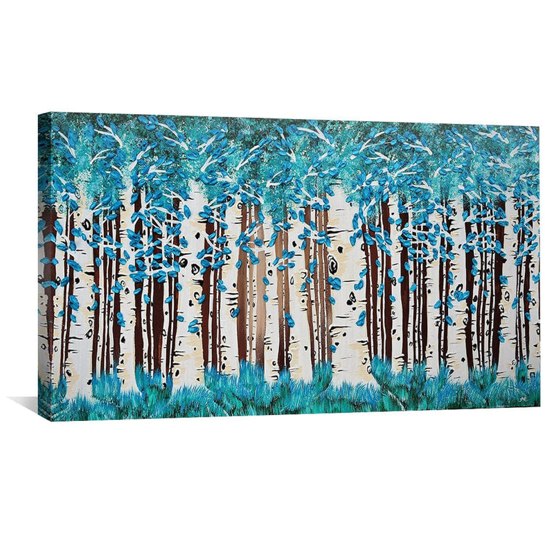 Turquoise Forest Canvas