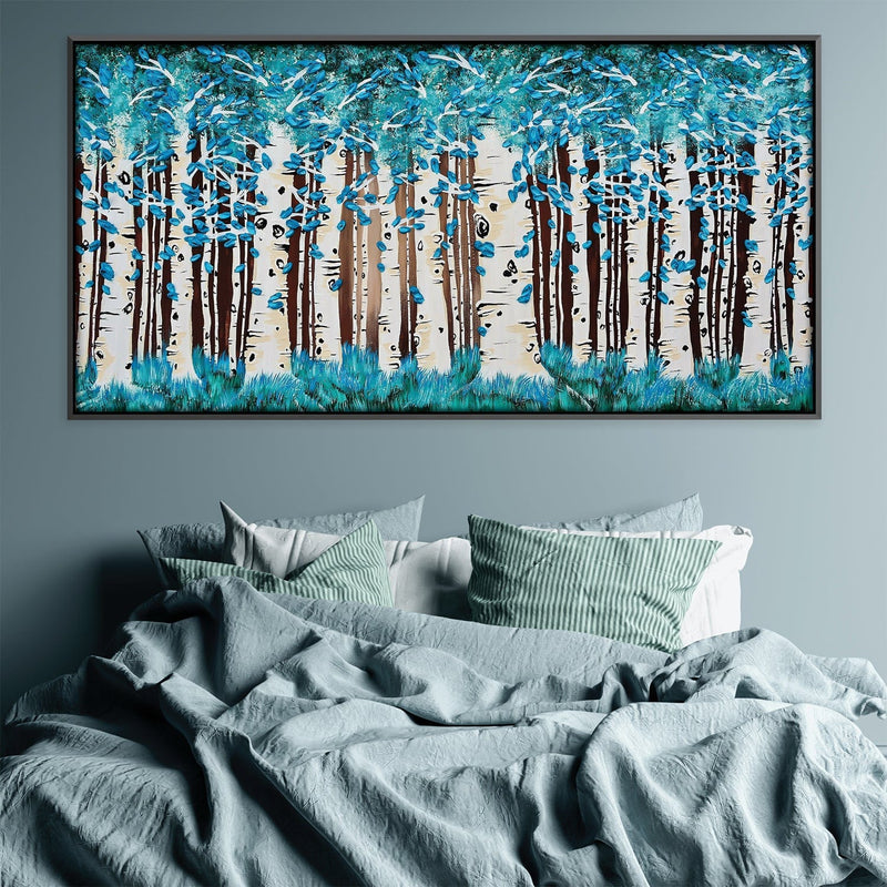 Turquoise Forest Canvas