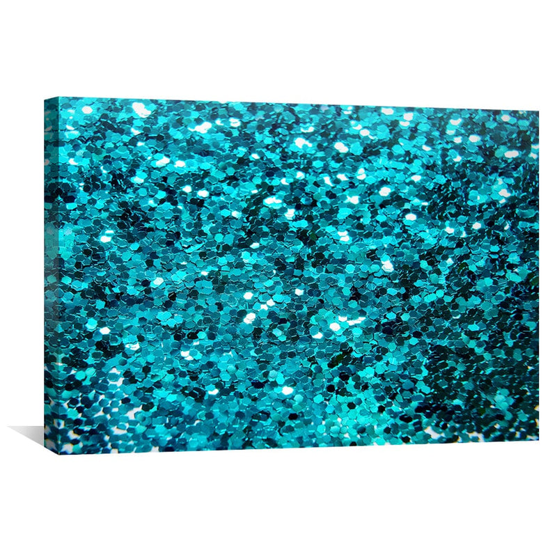 Turquoise Glitter II Canvas