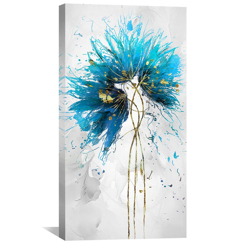 Turquoise Petal Canvas