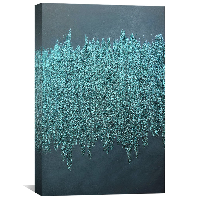 Turquoise Shimmer Canvas