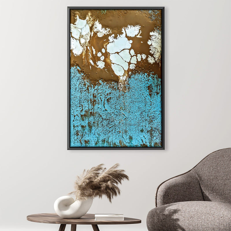 Turquoise Shore Canvas