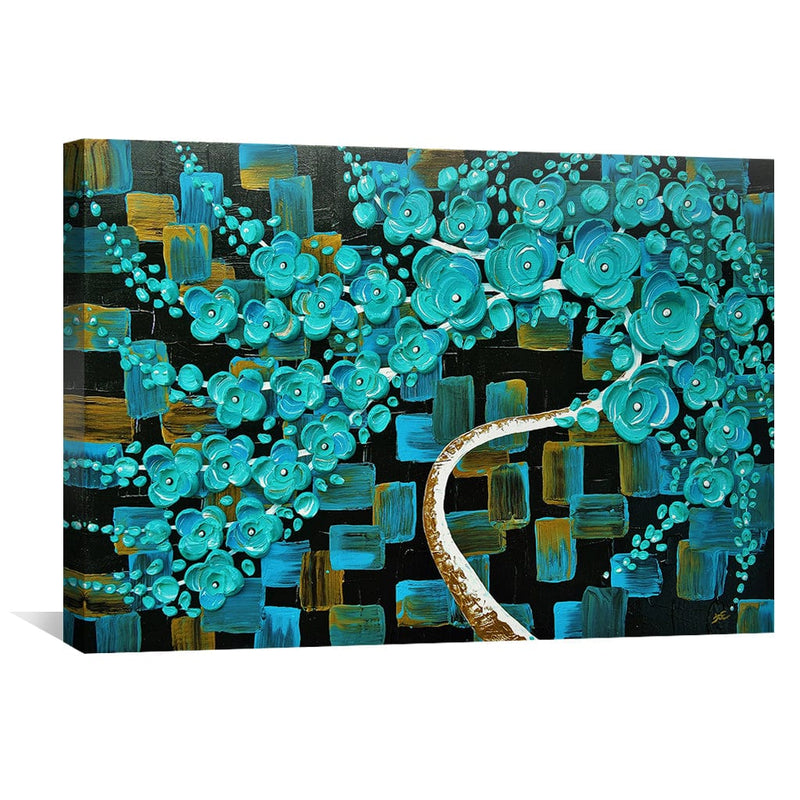 Turquoise Tree Canvas