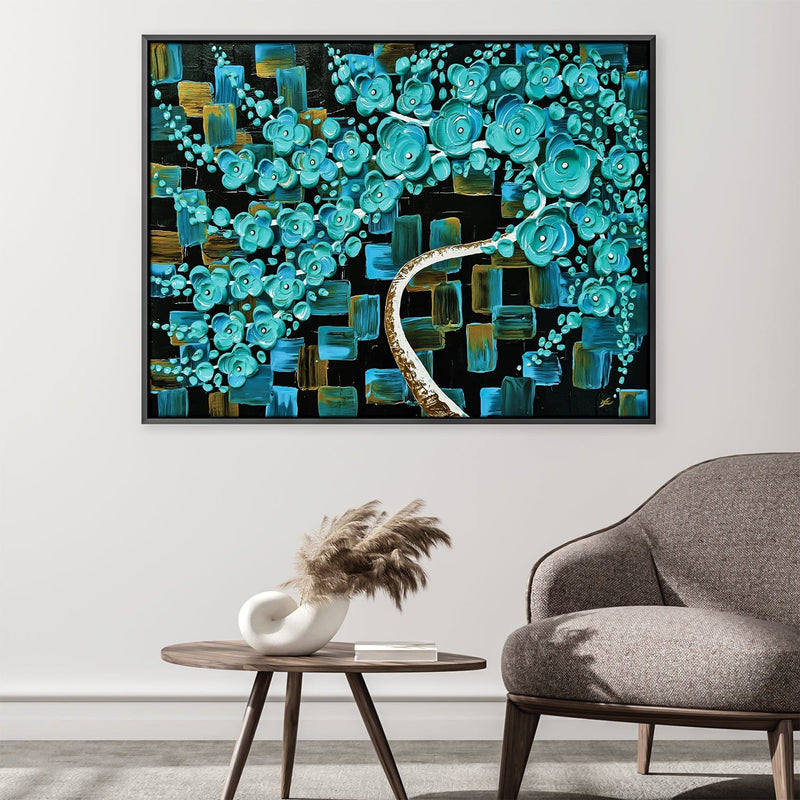 Turquoise Tree Canvas