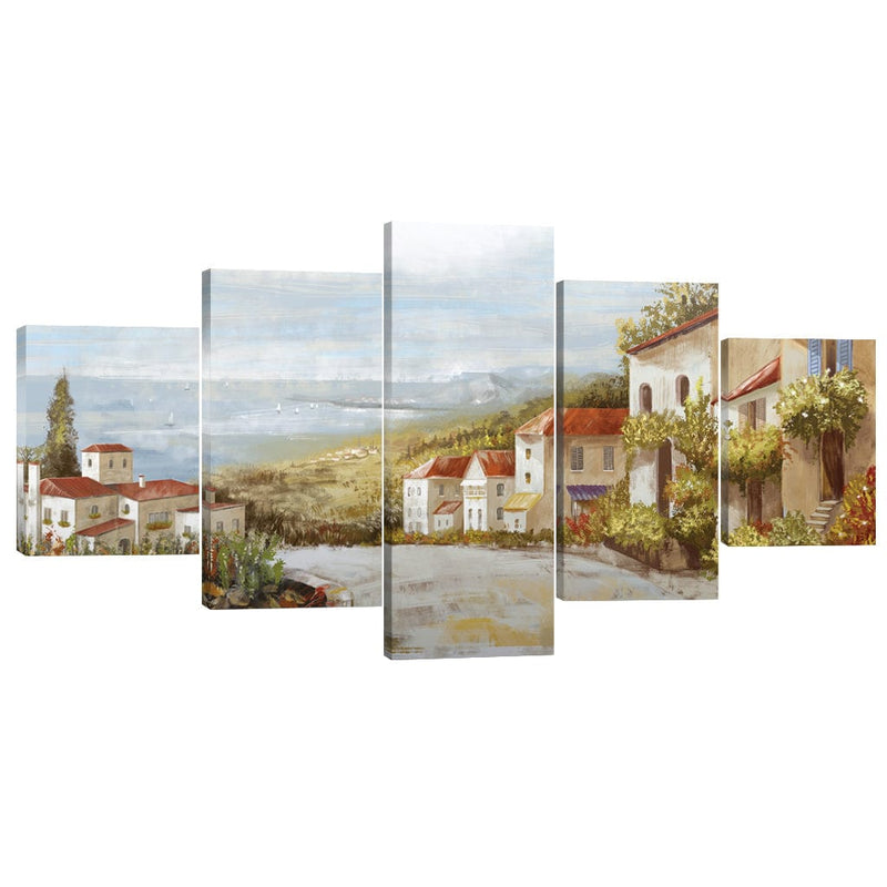 Tuscan Streets Canvas - 5 Panel