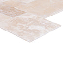 Tuscany Beige French Pattern Set Brushed and Chiseled Travertine Tiles