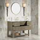 James Martin Lucian 48" Single Bathroom Vanity, Pebble Oak