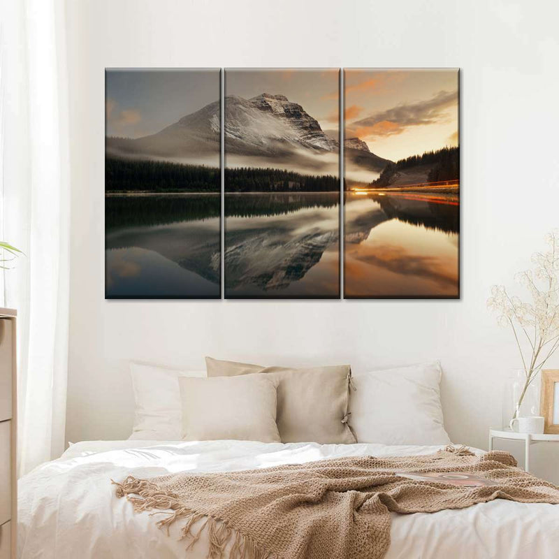 Lake At Sunset Wall Art