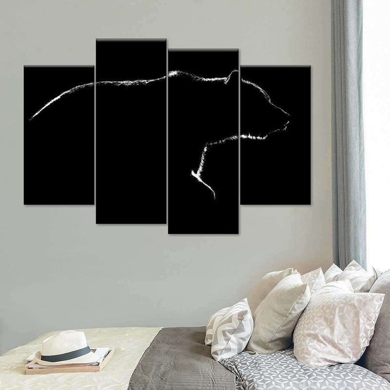 Bear Contour Wall Art