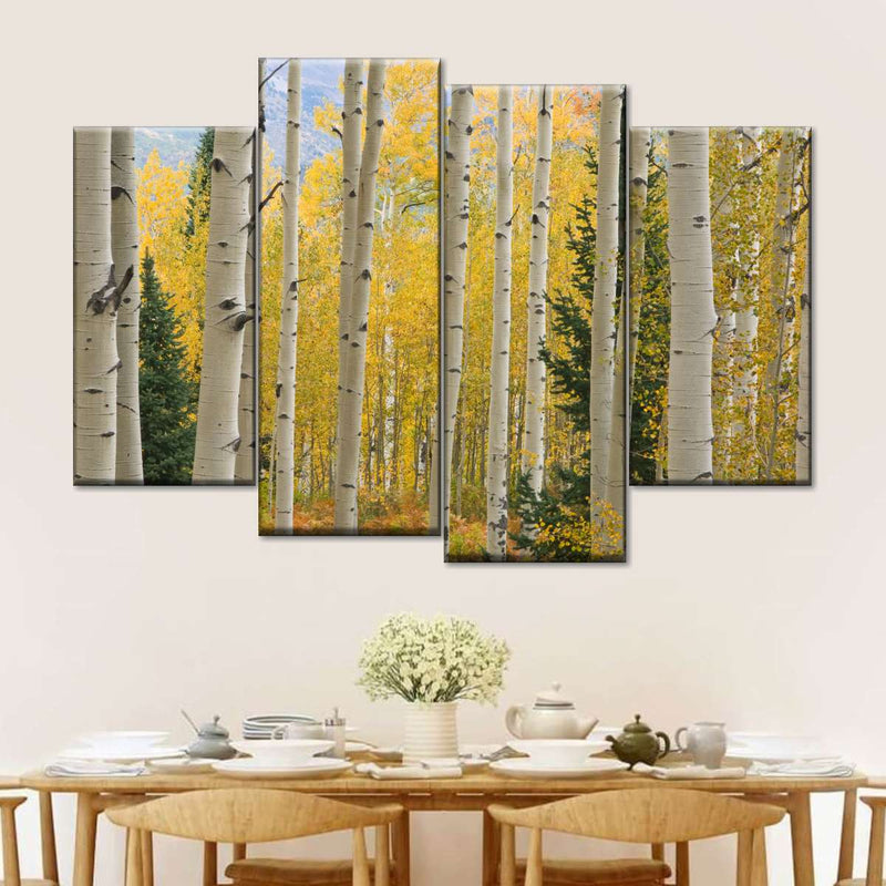 Elk Mountain Aspen Trees Wall Art