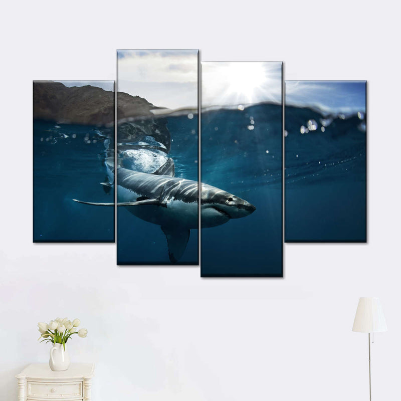 Shark Sunshine Wall Art