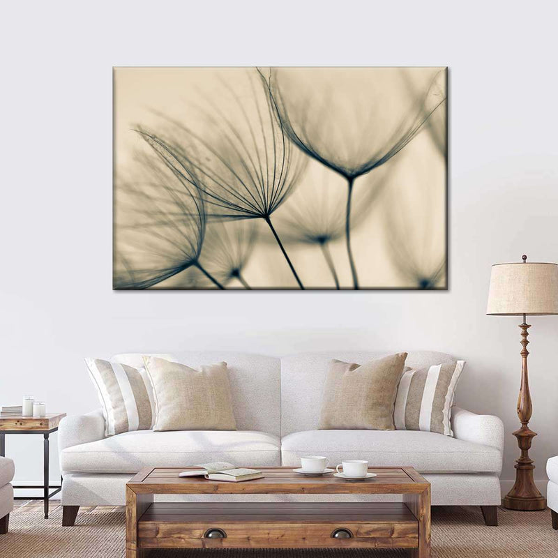 Dandelion Flower Seeds Wall Art