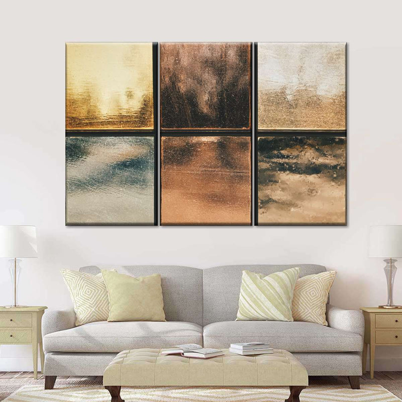 Abstract Metallics Wall Art