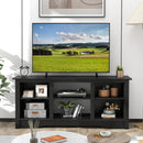 TV Stand for up to 65 Inch Flat Screen TVs with Adjustable Shelves for 18 Inch Electric Fireplace (Not Included) by LJGDeals