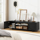 TV Stand with Power Outlet and 2 Cable Holes for 65 Inch TVs by LJGDeals