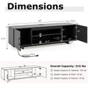 TV Stand with Power Outlet and 2 Cable Holes for 65 Inch TVs by LJGDeals