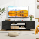 TV Stand with Power Outlet and 2 Cable Holes for 65 Inch TVs by LJGDeals