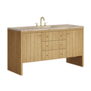 James Martin Hudson 60" Single Bathroom Vanity, Light Natural Oak