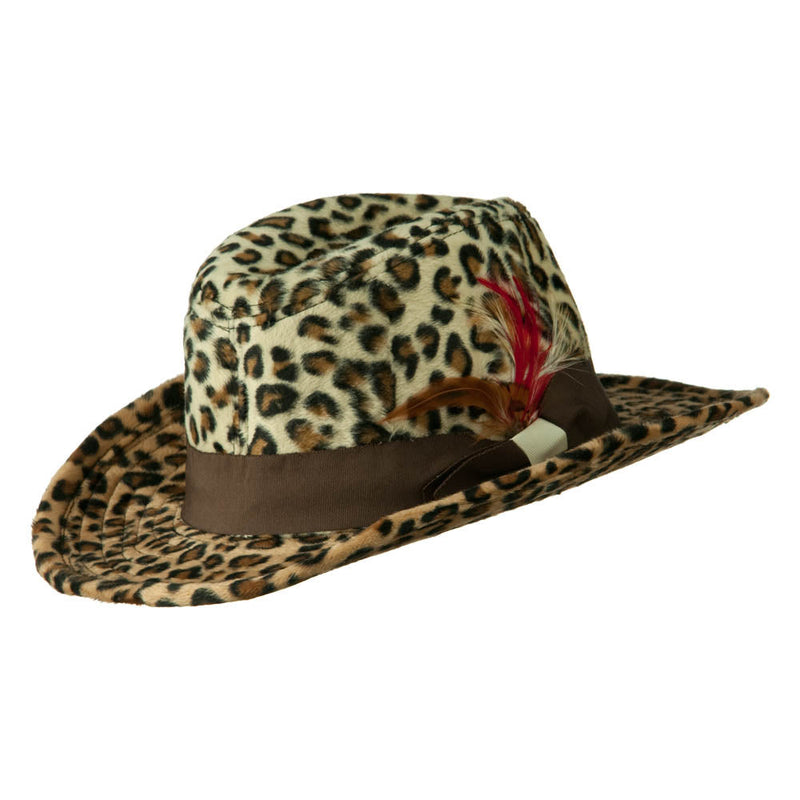 Two Tone Woman's Cowboy Feather Hat