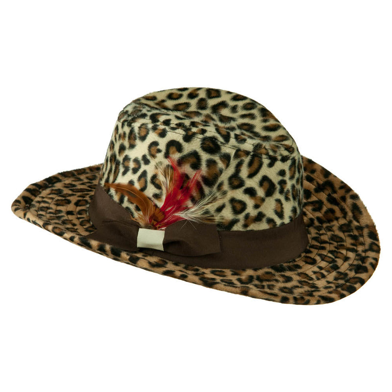 Two Tone Woman's Cowboy Feather Hat