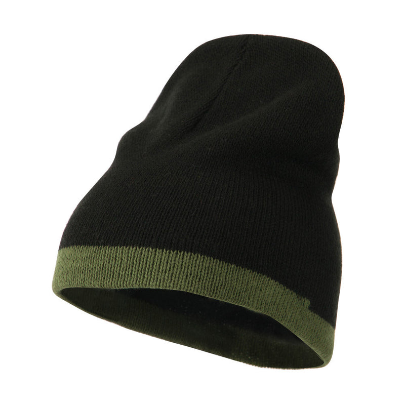 Two Tone Short Beanie
