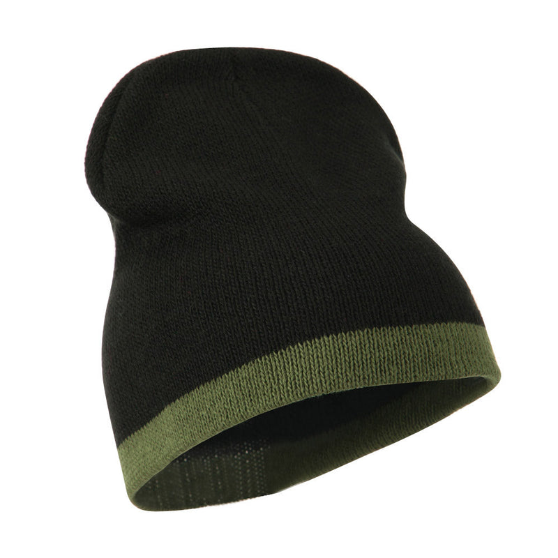 Two Tone Short Beanie