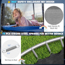12/14/15/16 Feet Outdoor Recreational Trampoline with Enclosure Net-14 ft by LJGDeals