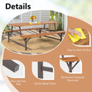 6-Person Outdoor Picnic Table and Bench Set with 2 Inch Umbrella Hole by LJGDeals