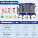 12FT ASTM Approved Recreational Trampoline with Ladder by LJGDeals