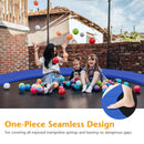 12 Feet Waterproof and Tear-Resistant Universal Trampoline Safety Pad Spring Cover-Blue