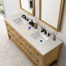 James Martin Breckenridge 72" Double Bathroom Vanity, Light Natural Oak