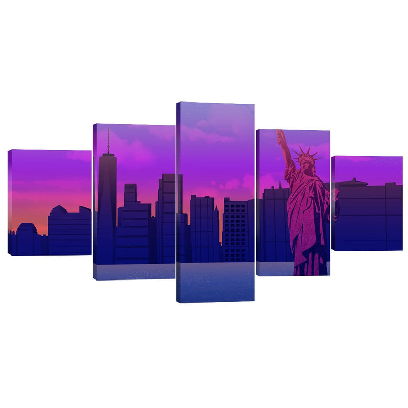 Twilight Liberty Canvas - 5 Panel